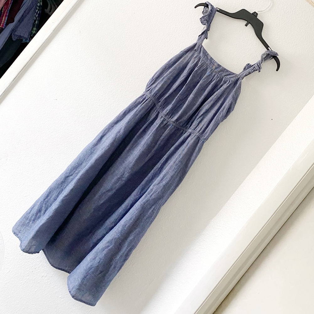 Chambray midi dress